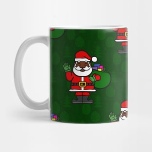 african santa claus christmas tree gifts Mug